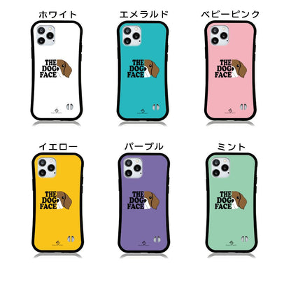 ケース いぬ 犬 イラスト  THE DOG FACE    ケース iPhone8, SE2, SE3 ~ ケース iPhone16セリア