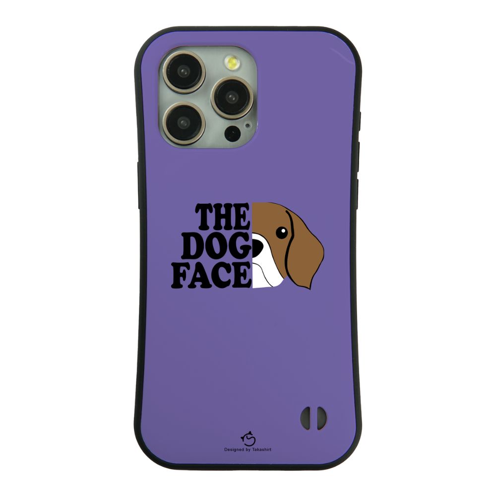 ケース いぬ 犬 イラスト  THE DOG FACE    ケース iPhone8, SE2, SE3 ~ ケース iPhone16セリア