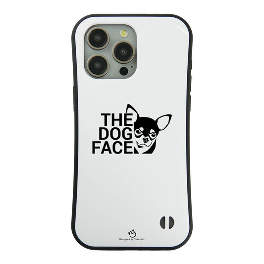 ケース いぬ 犬 イラスト チワワ THE DOG FACE   ケース iPhone8, SE2, SE3 ~ ケース iPhone16セリア