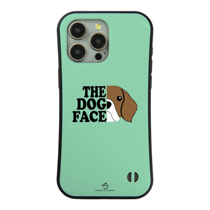 ケース いぬ 犬 イラスト  THE DOG FACE    ケース iPhone8, SE2, SE3 ~ ケース iPhone16セリア