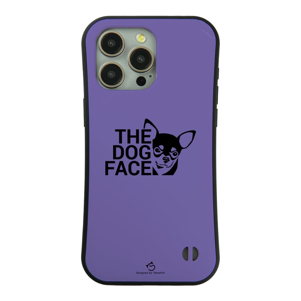 ケース いぬ 犬 イラスト チワワ THE DOG FACE   ケース iPhone8, SE2, SE3 ~ ケース iPhone16セリア