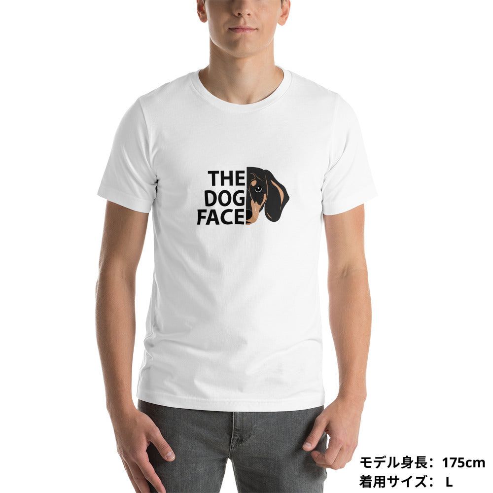 犬 tシャツ 犬イラスト ダックス フンド THE DOG FACE｜アダルト&キッズサイズ