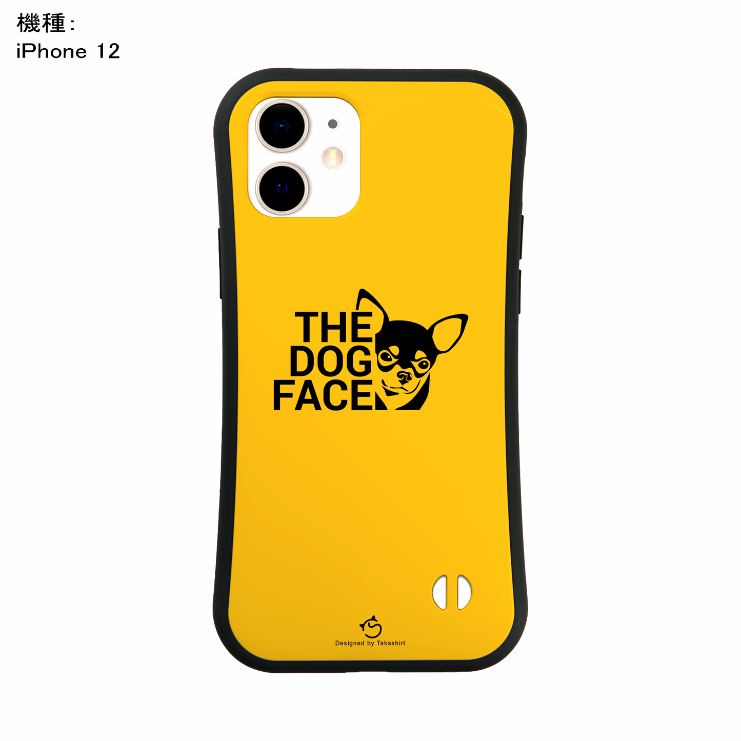 ケース いぬ 犬 イラスト チワワ THE DOG FACE   ケース iPhone8, SE2, SE3 ~ ケース iPhone16セリア