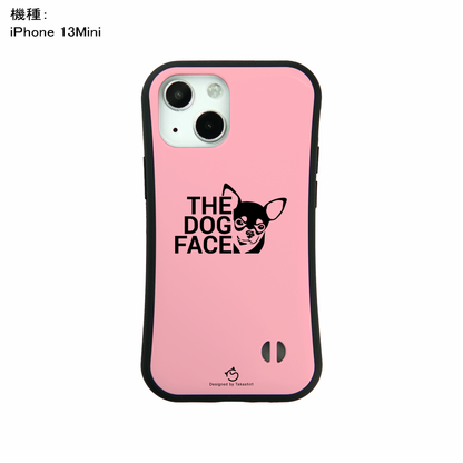 ケース いぬ 犬 イラスト チワワ THE DOG FACE   ケース iPhone8, SE2, SE3 ~ ケース iPhone16セリア