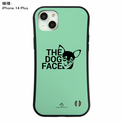 ケース いぬ 犬 イラスト チワワ THE DOG FACE   ケース iPhone8, SE2, SE3 ~ ケース iPhone16セリア