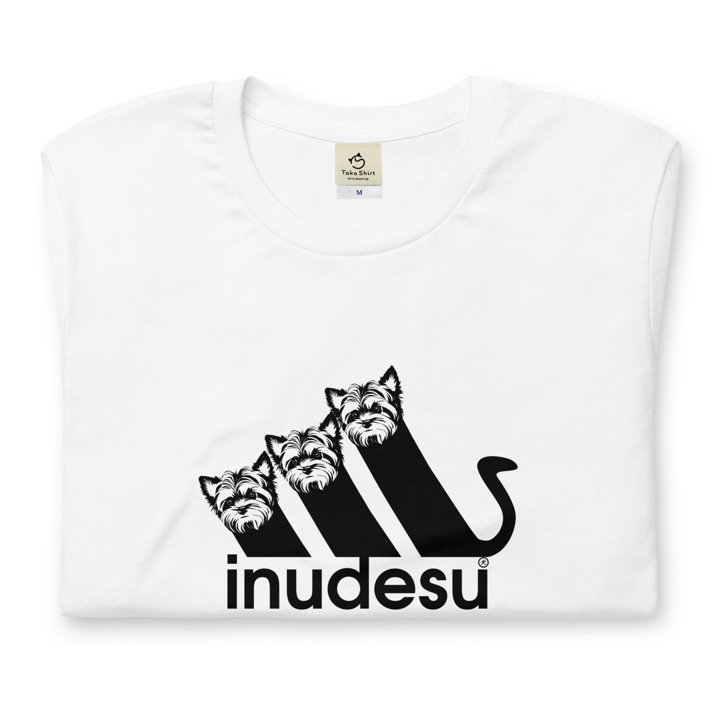 犬 tシャツ 犬イラスト ヨークシャーテリア INUDESU｜アダルト&キッズサイズ