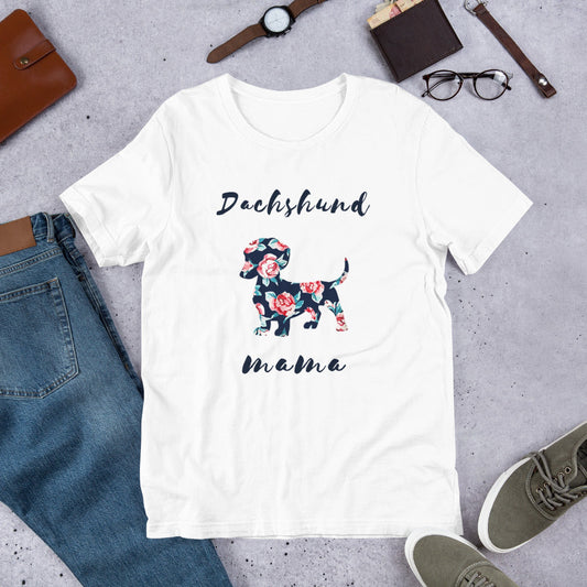 犬 tシャツ 犬イラスト ダックスフンド ママ｜アダルト&キッズサイズ